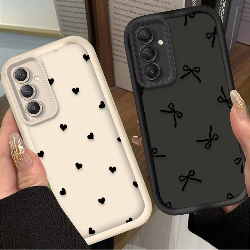 Black Love Heart Bowknot Case  - огляд і ціна Phone Cases Samsung