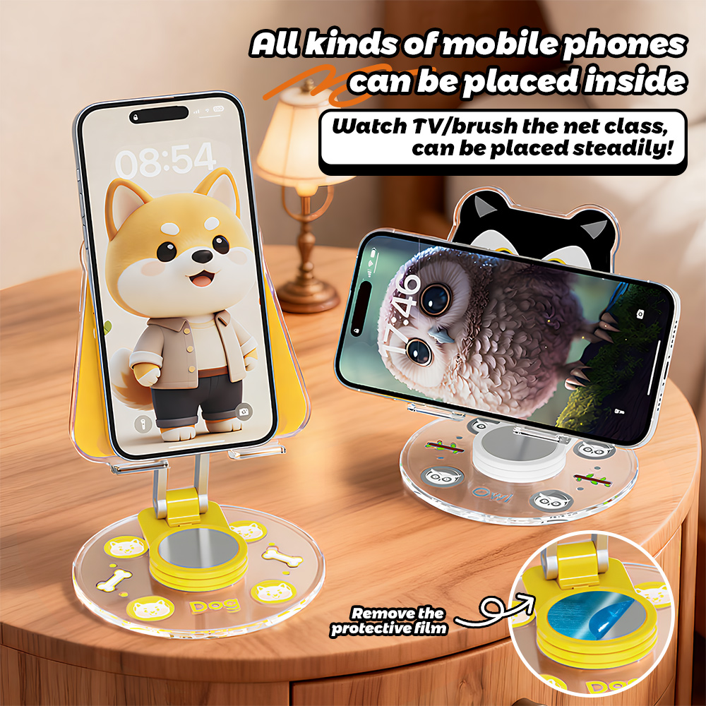 Cute Animal Phone Stand 360 Ro - огляд і ціна Phone Cases Officeworks