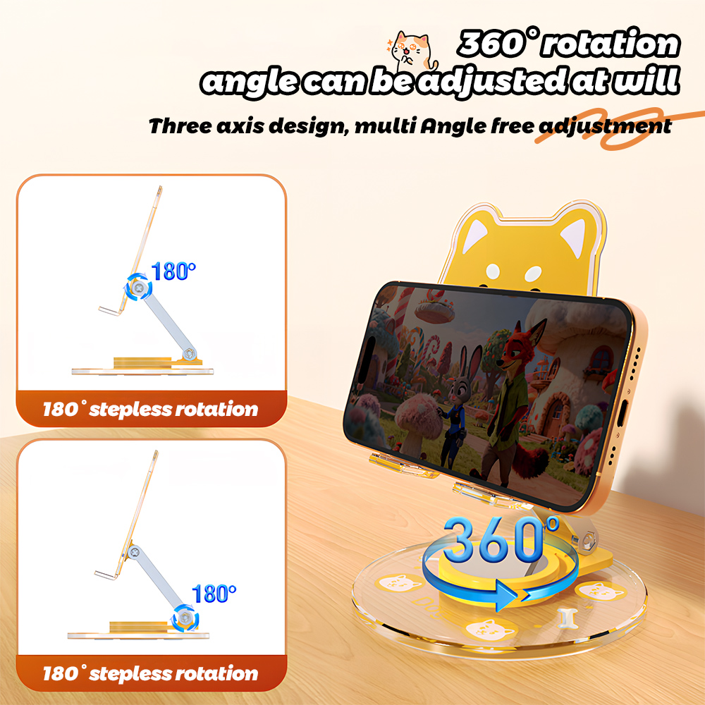 Cute Animal Phone Stand 360 Ro - огляд і ціна Phone Cases Officeworks