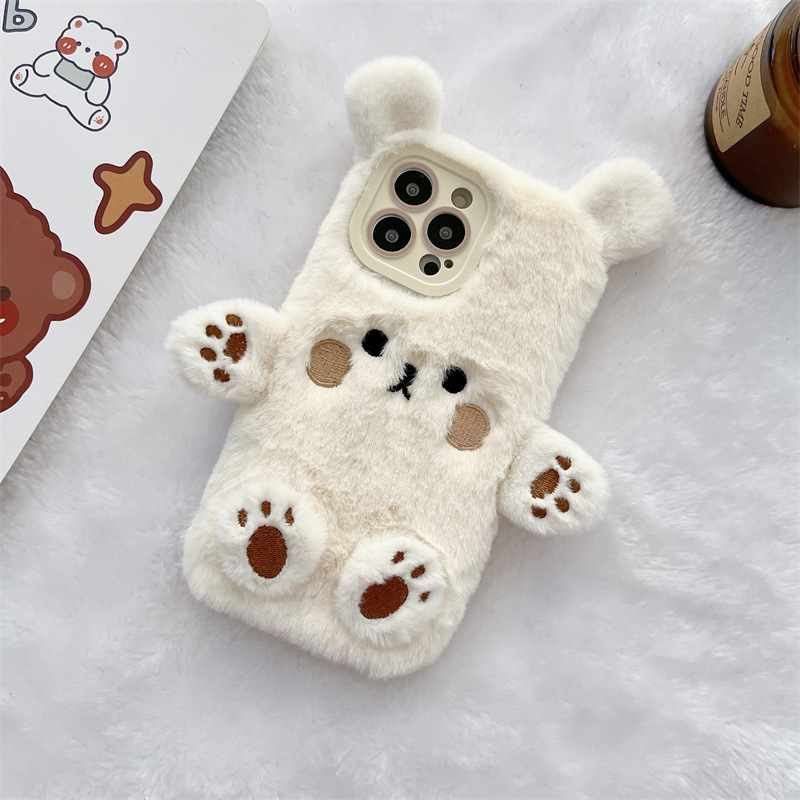 Korean 3D Cartoon Bear Fluffy  - огляд і ціна Phone Cases 13