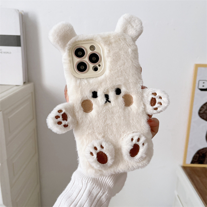 Korean 3D Cartoon Bear Fluffy  - огляд і ціна Phone Cases 13