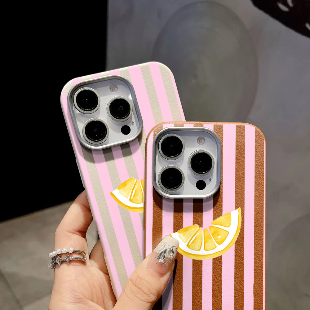 Lemon Pink Stripes Phone Case  - огляд і ціна Phone Cases Xiaomi 14T