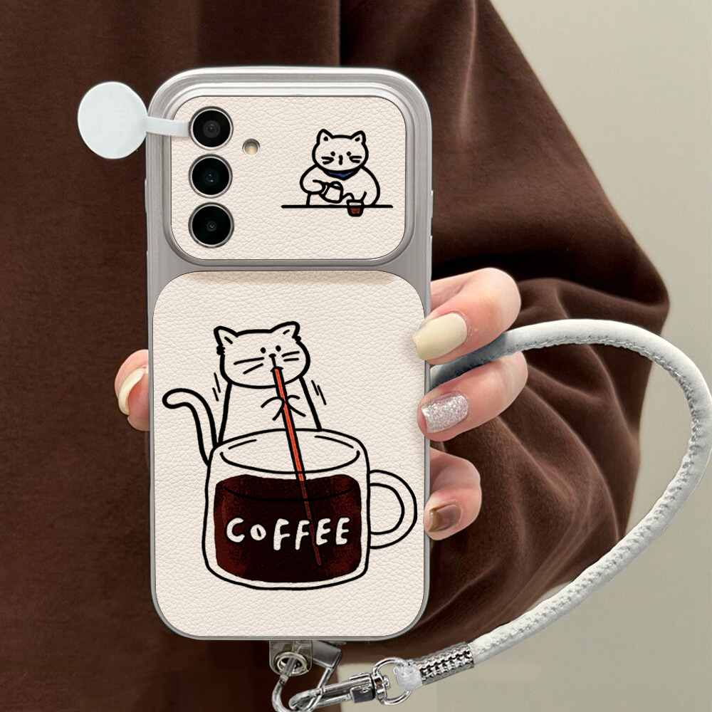 Coffee Cute Cat Phone Case For - огляд і ціна Phone Cases A14 Samsung