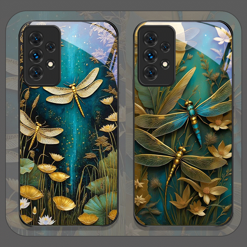 Flower Golden Dragonfly Temper - огляд і ціна Phone Cases A14 Samsung