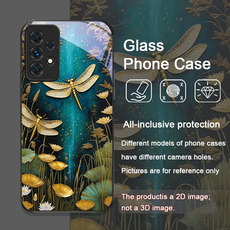 Flower Golden Dragonfly Temper - огляд і ціна Phone Cases A14 Samsung