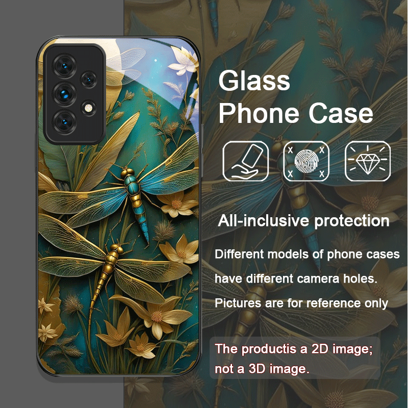 Flower Golden Dragonfly Temper - огляд і ціна Phone Cases A14 Samsung