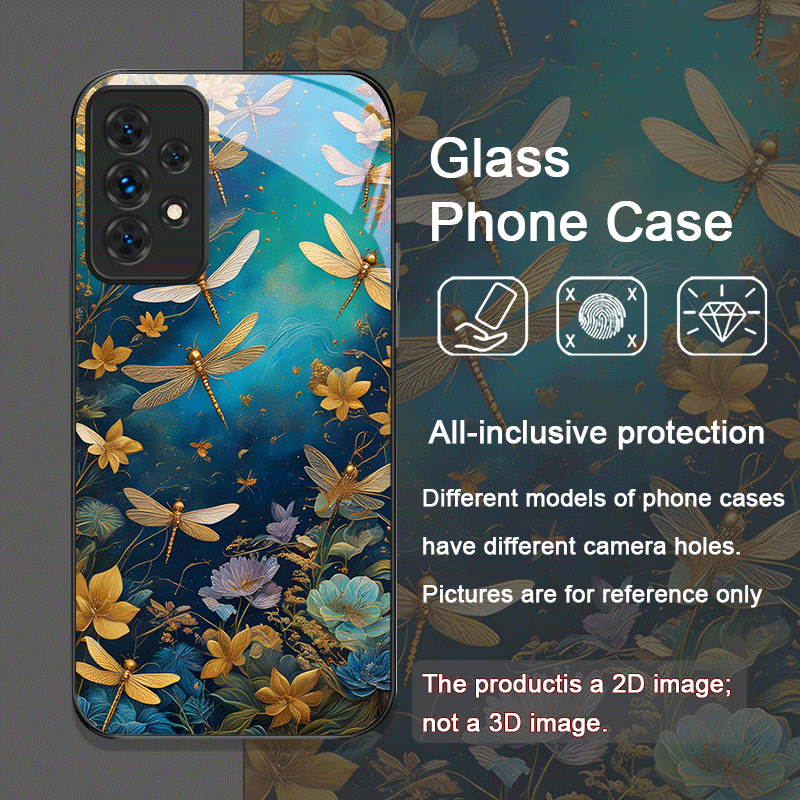 Flower Golden Dragonfly Temper - огляд і ціна Phone Cases A14 Samsung