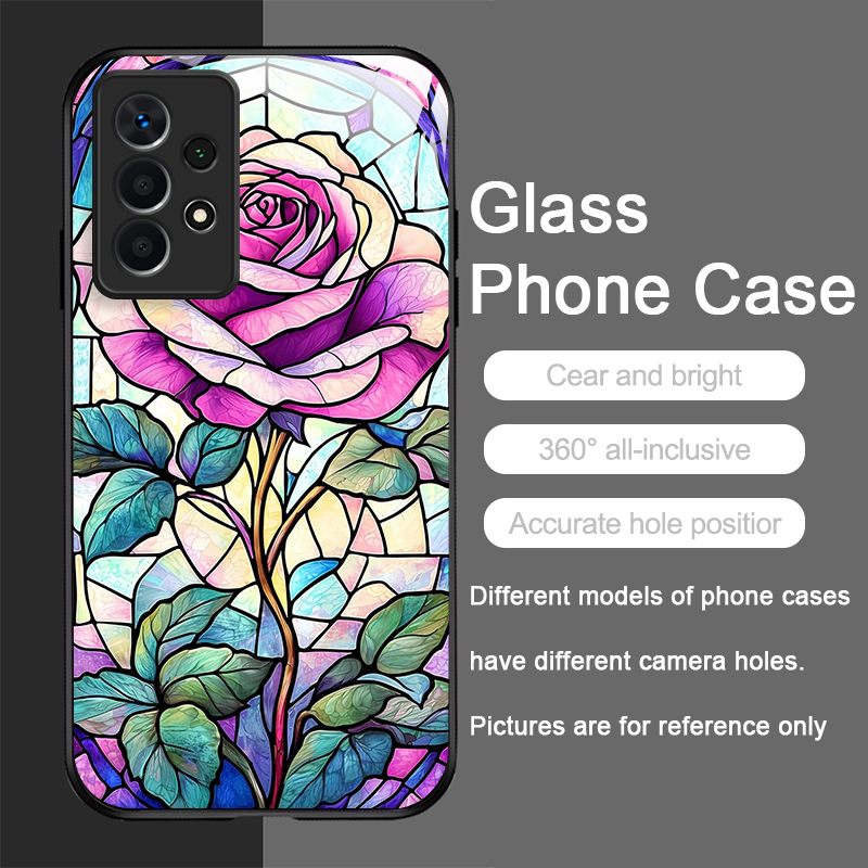 Art Colorful Glass Style Rose  - огляд і ціна Phone Cases A14 Samsung