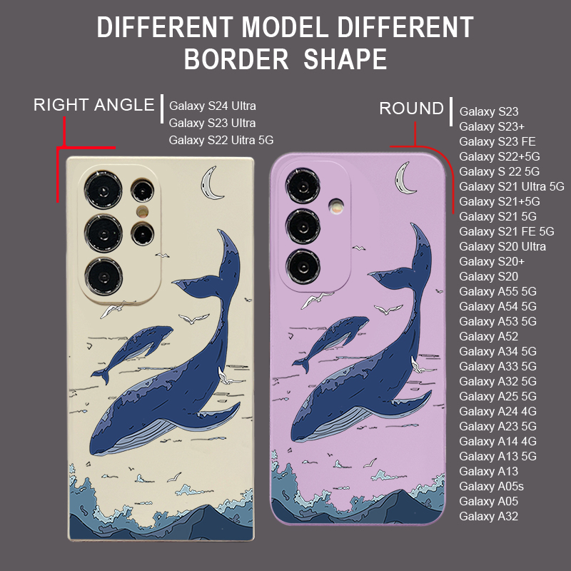 Whales Phone Case For Samsung  - огляд і ціна Phone Cases Galaxy A17