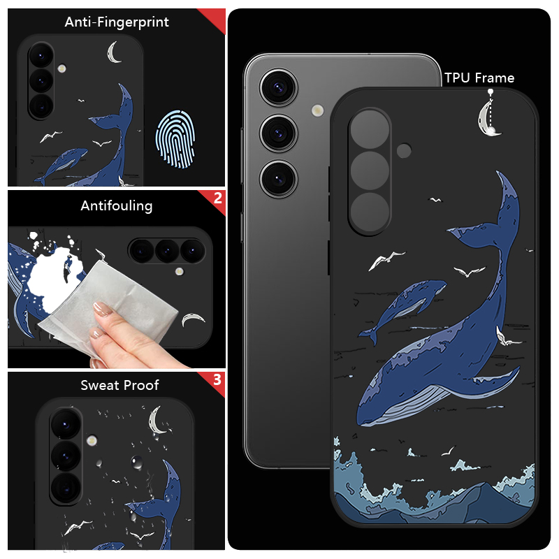 Whales Phone Case For Samsung  - огляд і ціна Phone Cases Galaxy A17