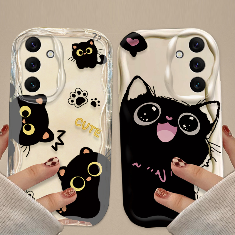 Cute Big Eyes Black Cat Case f - огляд і ціна Phone Cases A14 Samsung