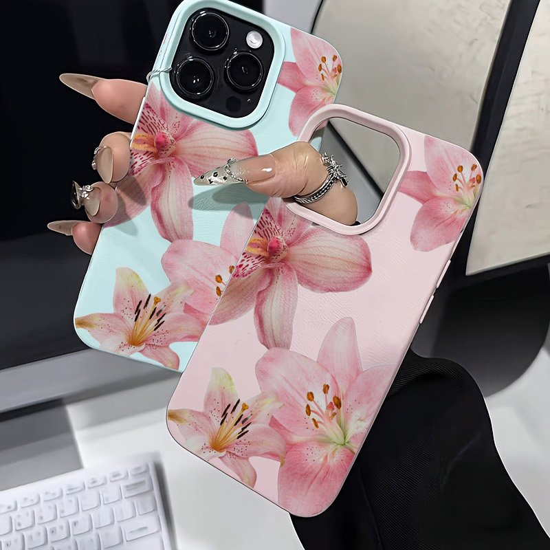 Pink Lily Lychee Texture Phone - огляд і ціна Phone Cases Samsung