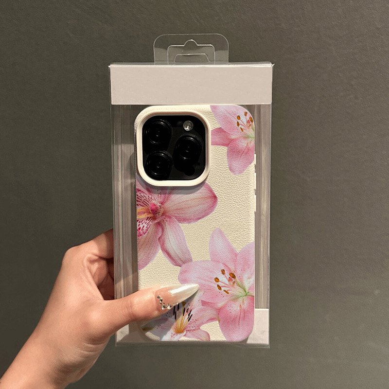 Pink Lily Lychee Texture Phone - огляд і ціна Phone Cases Samsung
