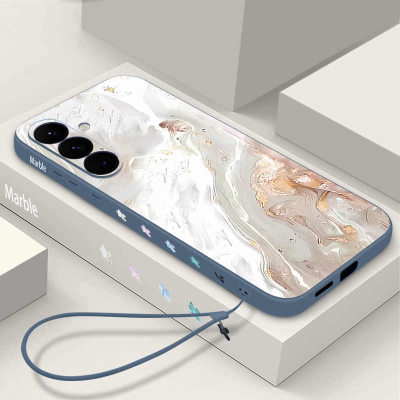 Marble Print Soft TPU Lanyard  - огляд і ціна Phone Cases Galaxy A17